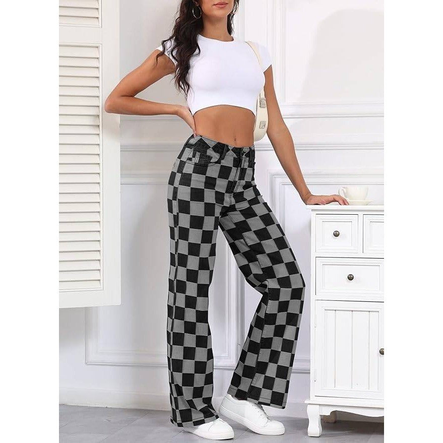 MSRP $42 Sidefeel Women's 16 Wide Leg Jeans High Waisted Stretchy Straight Leg