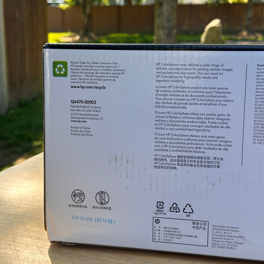 HP 501A Black Q6470A Toner Cartridge Genuine Sealed for LaserJet CP3505