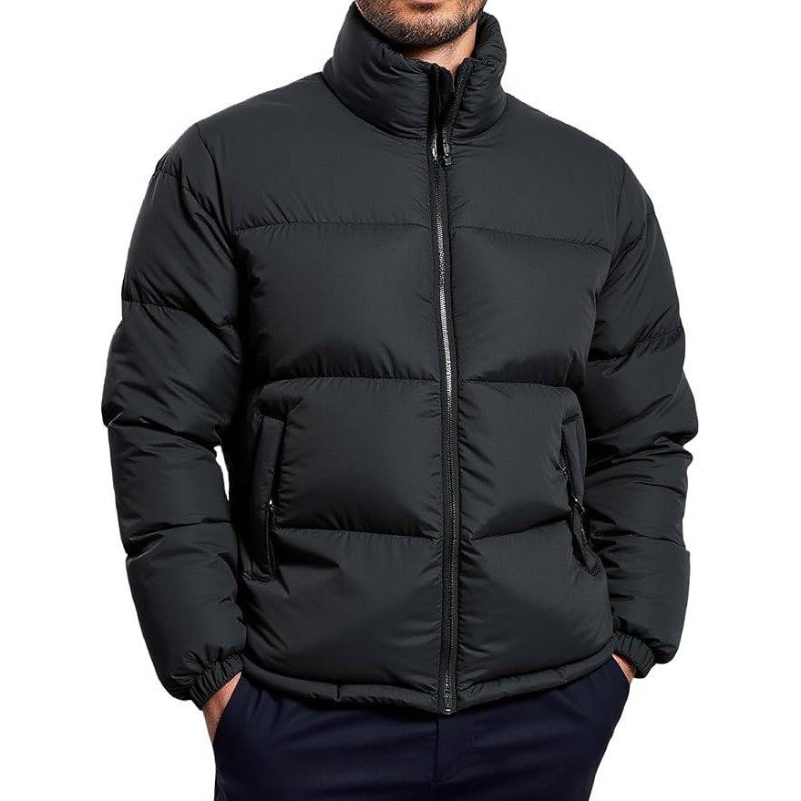 MSRP $59 ceauros Men's L Puffer Jacket Thickened Winter Coat Warm Stand Collar