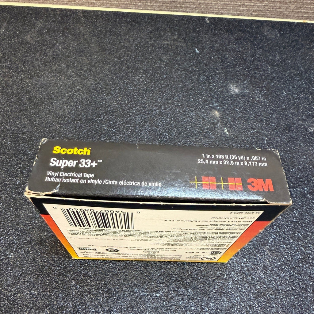 3M Scotch Super 33+ Vinyl Electrical Tape 1" x 108' (36yd)