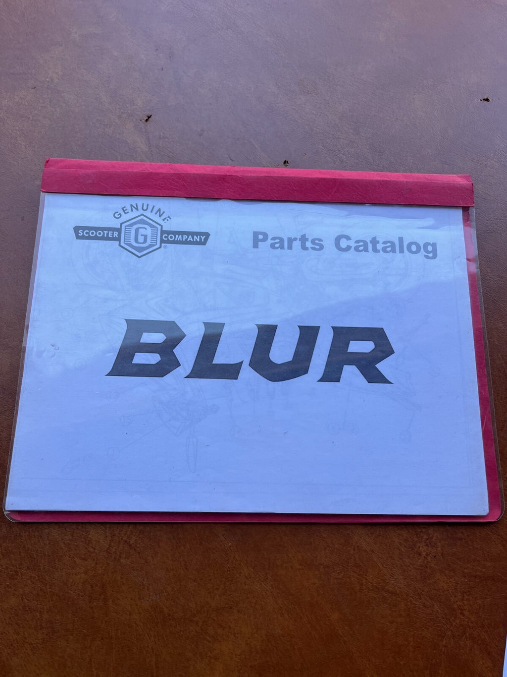 Genuine Scooter Blur Parts Catalog