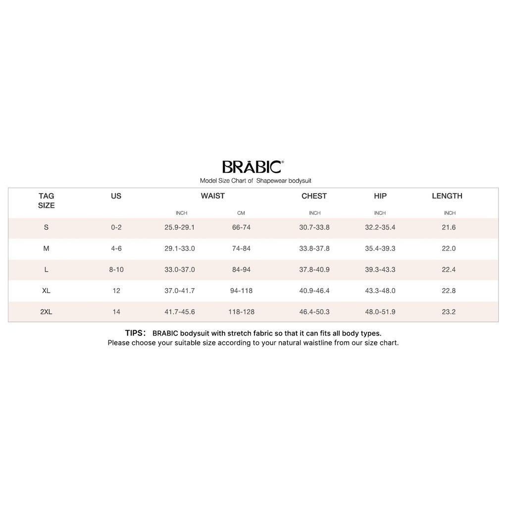 MSRP $29 BRABIC Women's M Brown Bodysuit Shapewear for Tummy Control Seamles