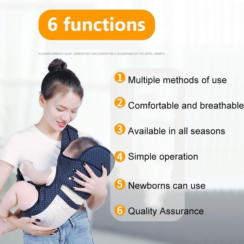 4-in-1 Baby Carrier from Newborn to Toddler Ergonomic Breathable Infant Backpack