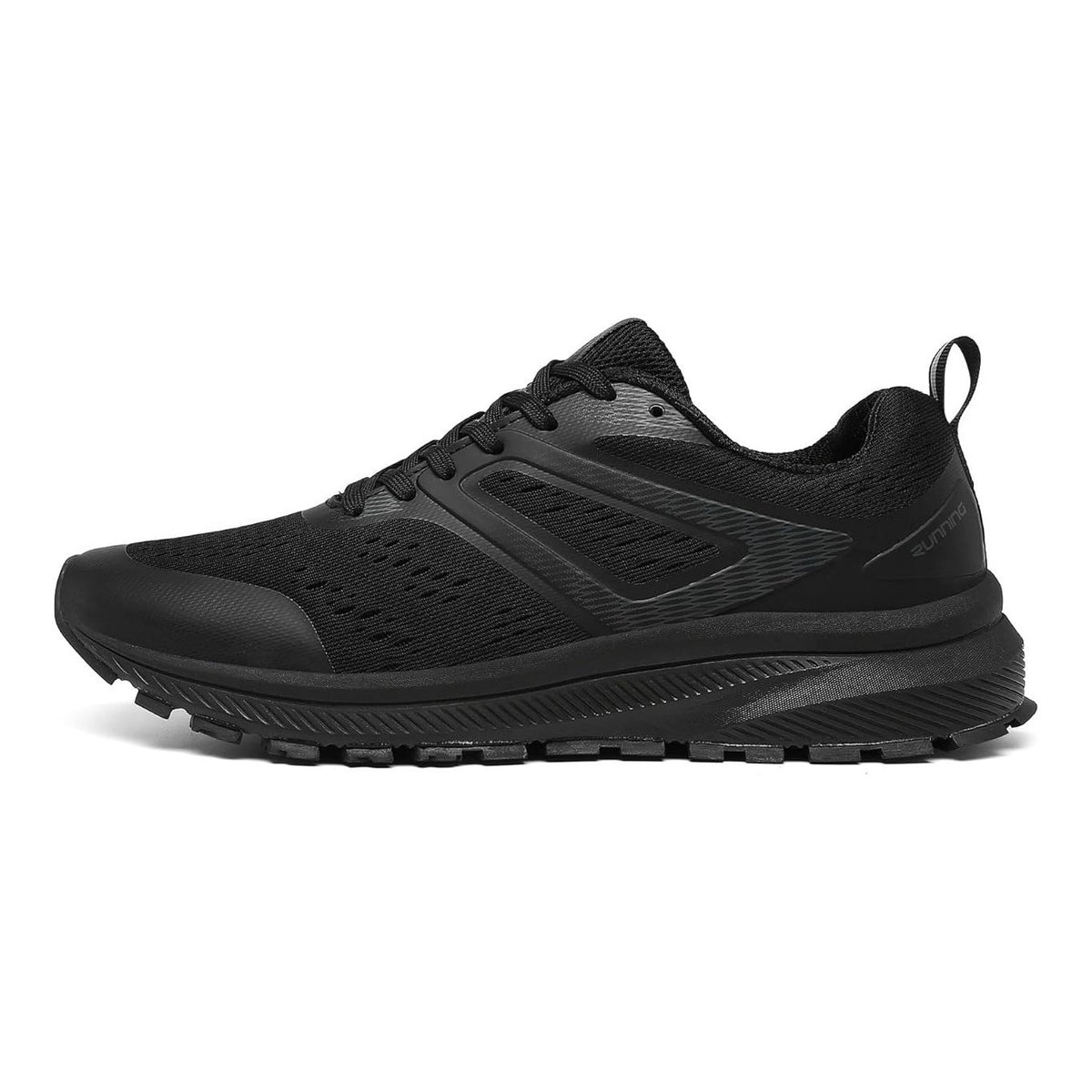 Xianv Men's US 8-10 Black Walking Shoes Lightweight Breathable Athletic Running