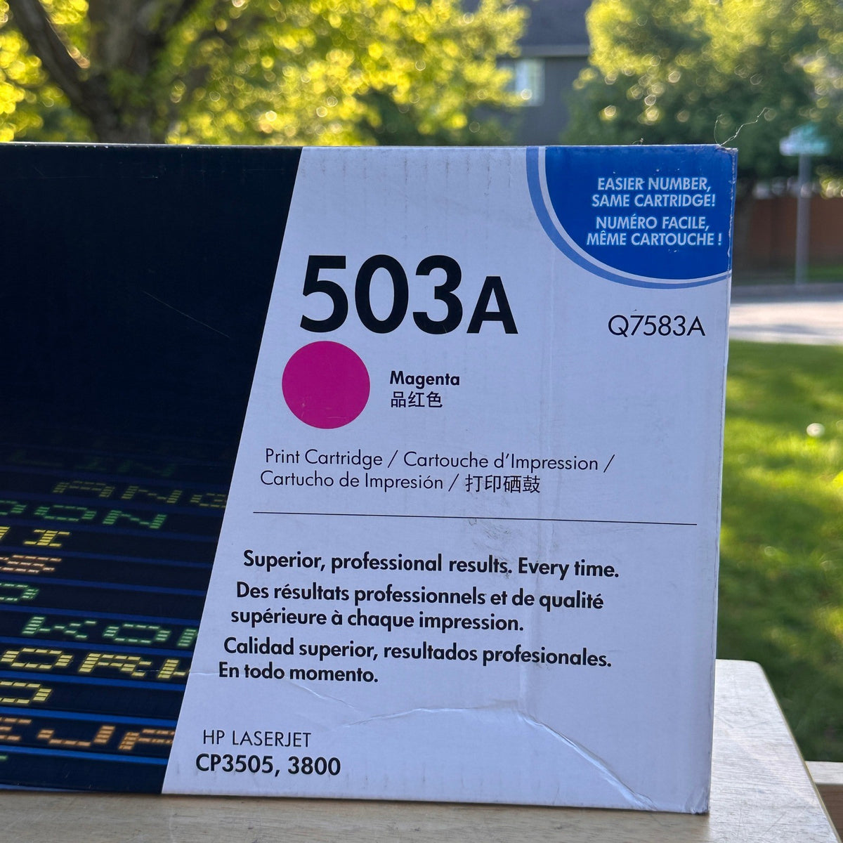 Genuine HP 503A Magenta Toner Cartridge Q7583A Sealed for LaserJet CP3505, 3800