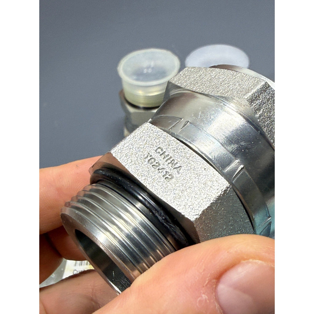 Set of 3 Brennan 6402-20-20-O Straight Adapter 1-1/4" Male ORB x 1-1/4" Female