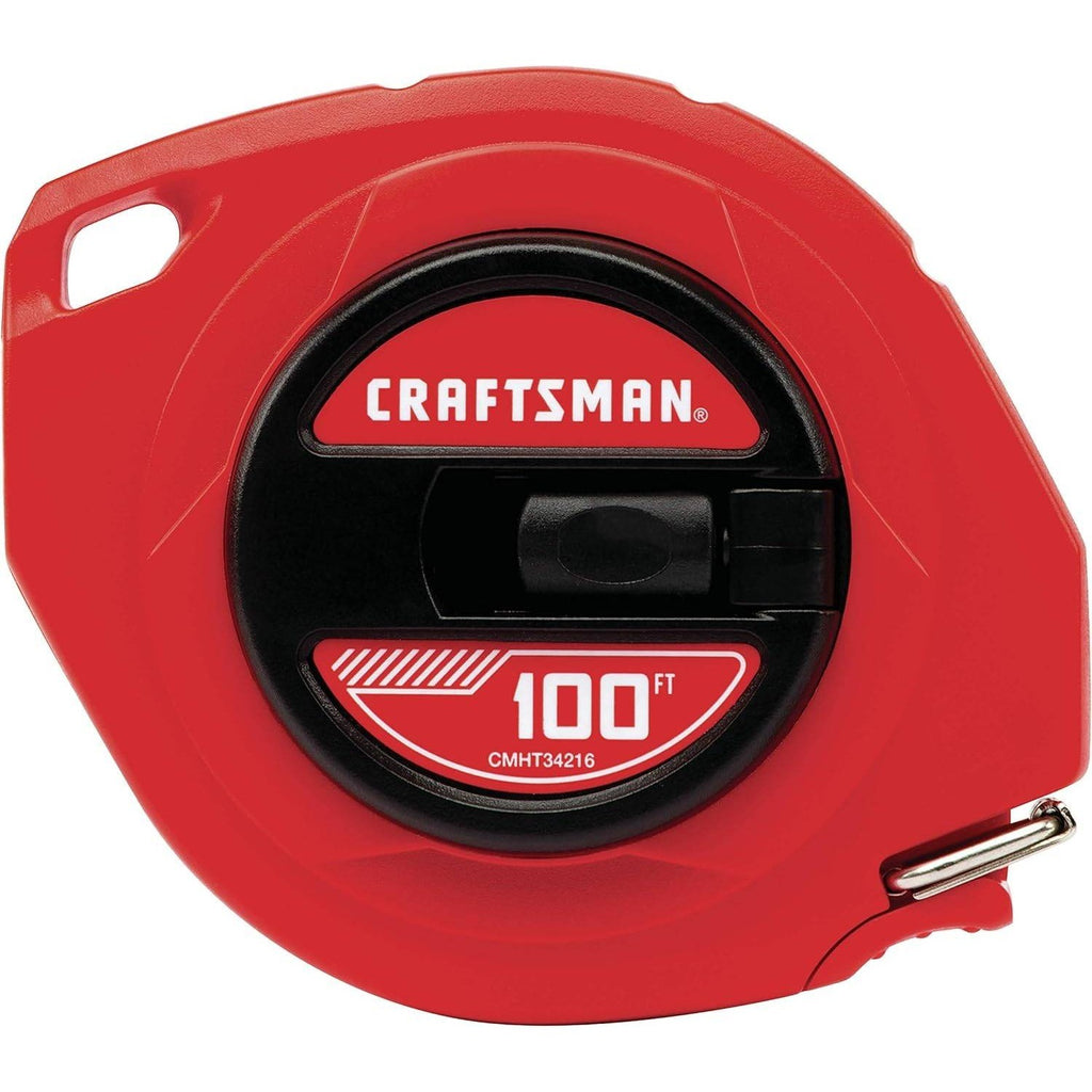 CRAFTSMAN CMHT34216 100ft Tape Measure Easy-Wind Steel Blade