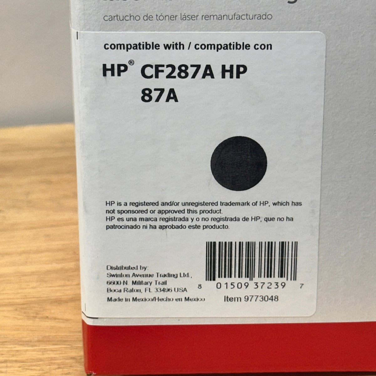 Office Depot Remanufactured Black Laser Toner For HP CF287A 87A DAMAGED BOX