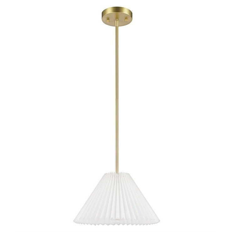 GLOBE Electric x Novogratz 67000103 1-Light Pendant Light Fixture, Matte Bras