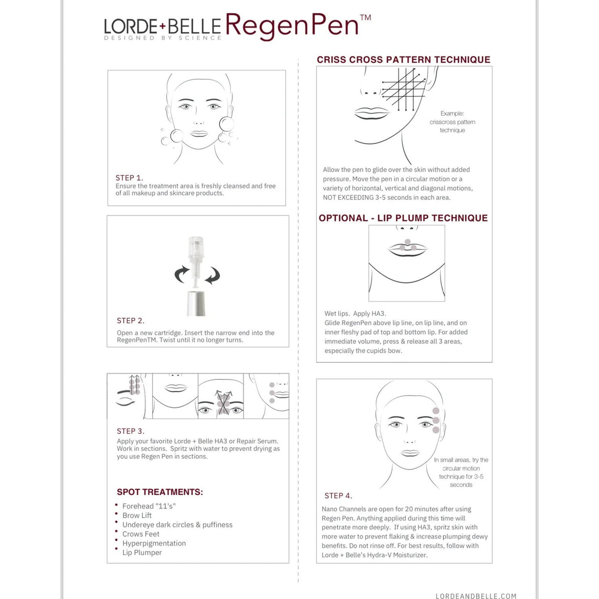 MSRP $299 LORDE+BELLE The Viral Regenpen Best Lip Plumper, Botox Alternative