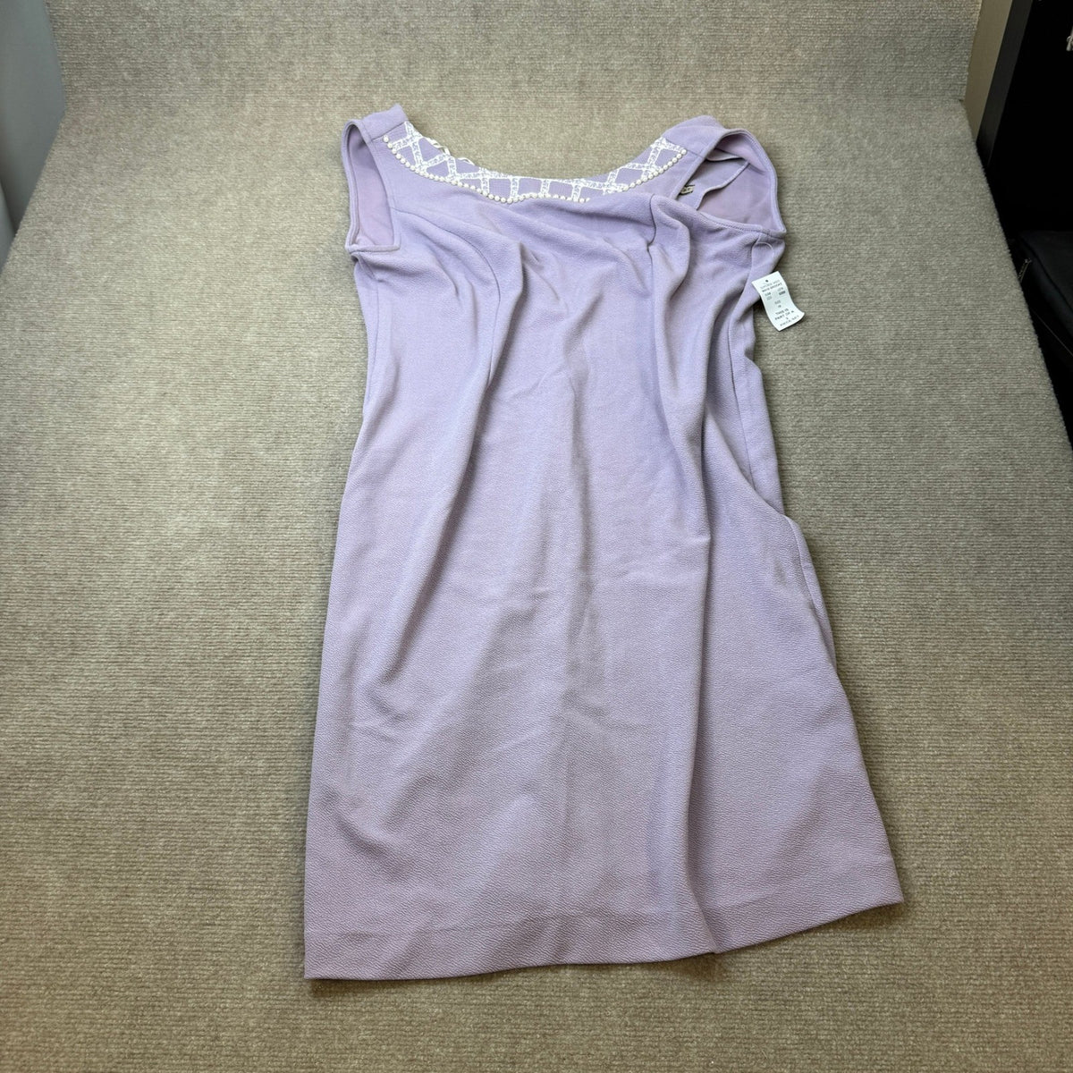 MSRP $94 Maya Brooke Womens 16 Lavender White 2 Piece Jacket Dress