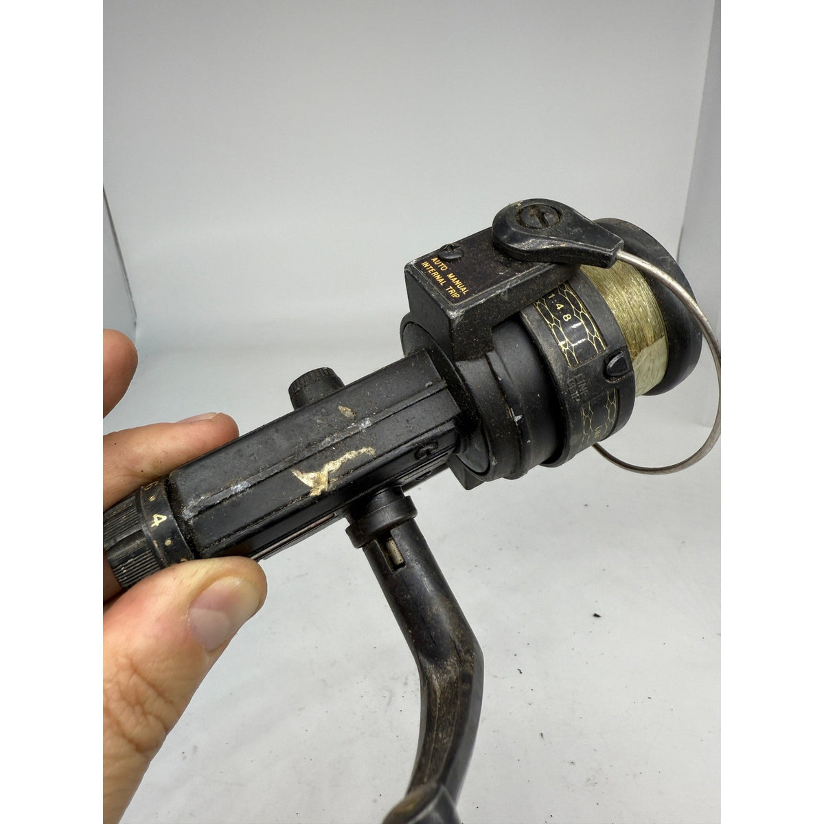 Vtg Master 605 Black Fishing Spinning Reel Ball Bearing Made in Korea