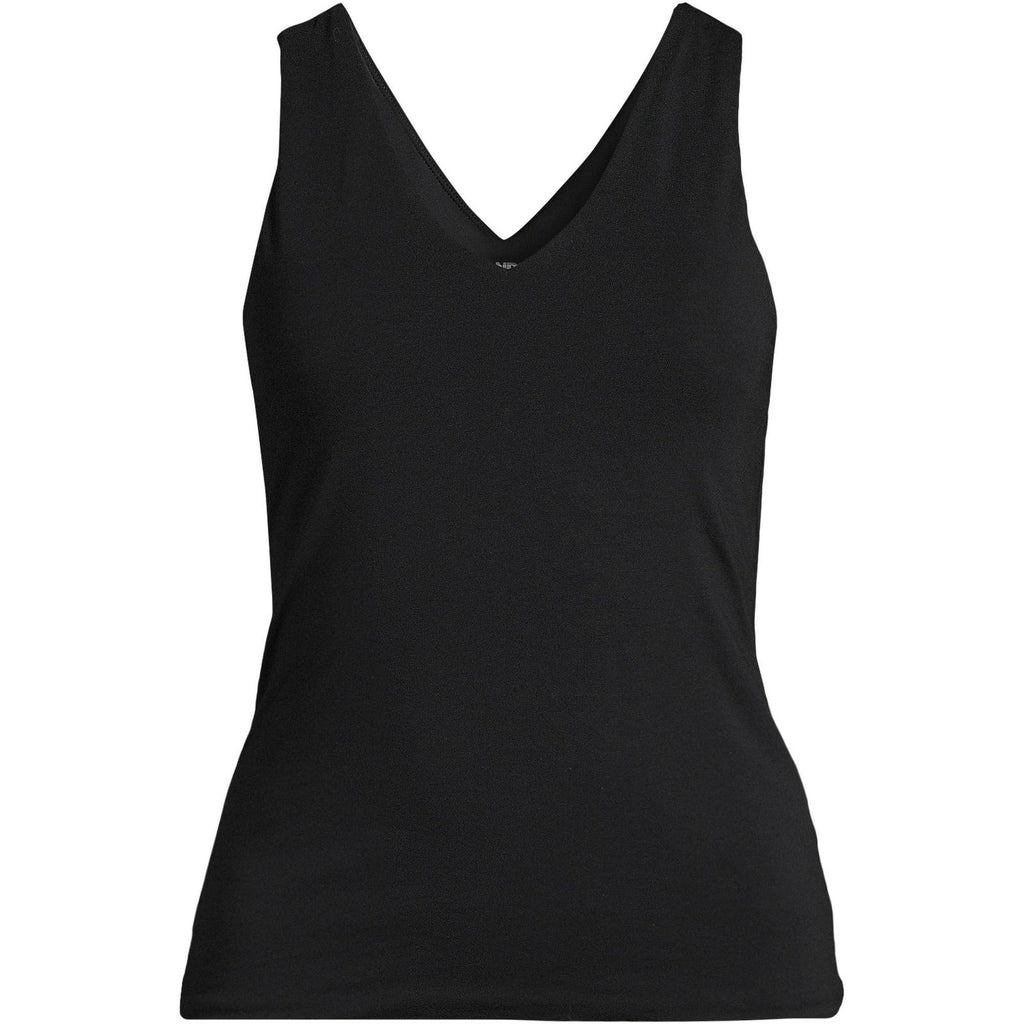 Lands' End Women's S Black Slender Tank Top