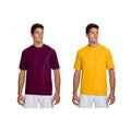Set of 2 SWOTHONE Men's 2XL Yellow, Maroon T-Shirt Crew Neck Athletic Training
