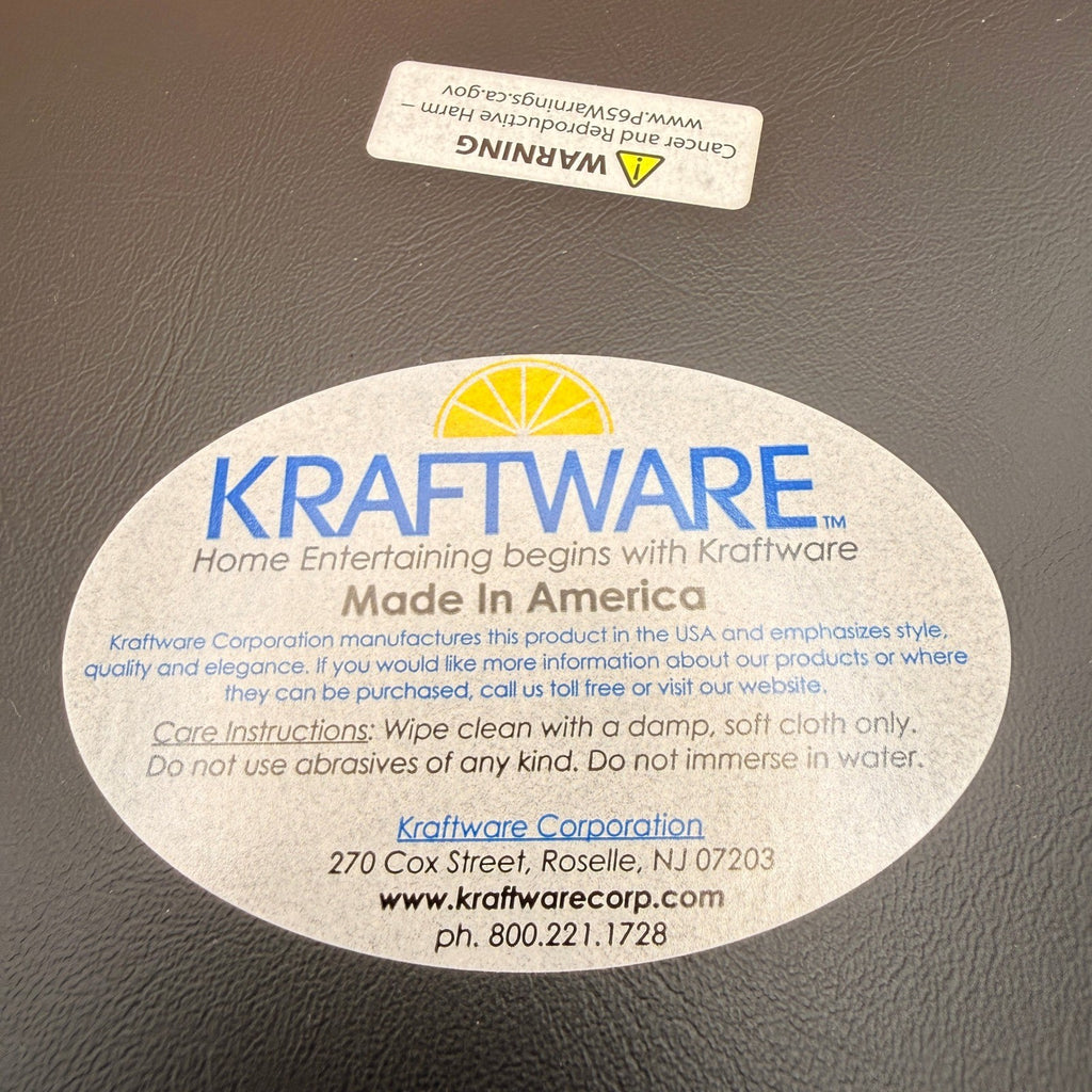 Kraftware 14" Round Tennis Light Green Leatherette Serving Tray, W/ SPOT