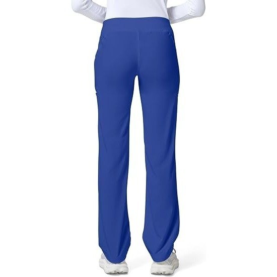 MSRP $51 Cherokee Women's XS Galaxy Blue Mid Rise Straight Leg Scrub Pants