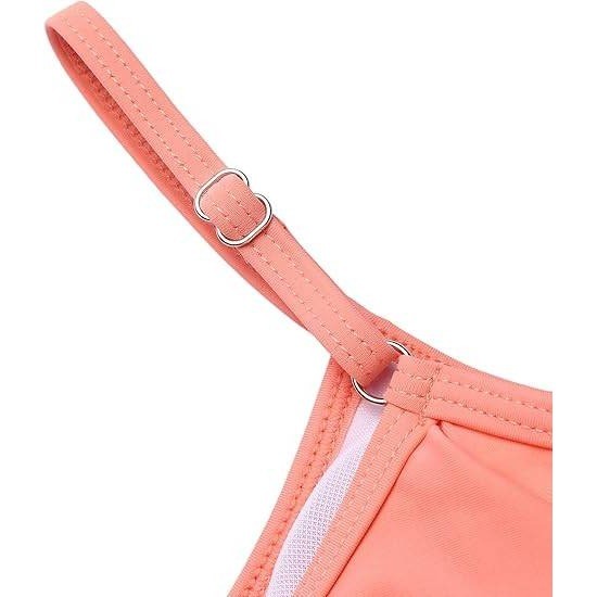 MSRP $28 Arshiner Girls 11-12Y Swimsuit Two Pieces Bikini Set Ruffle Bathing Su