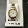 Armitron Women's 75/5821TT Crystal Accented Two Tone Bracelet Watch New Battery