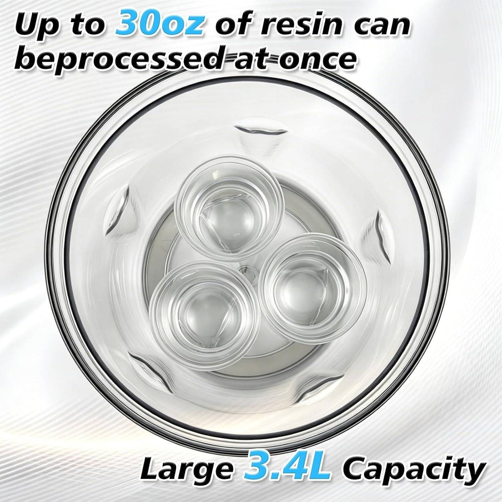 Resin Bubble Remover Vacuum Chamber 3.4L Gray 96kPa High Pressure for Epoxy R