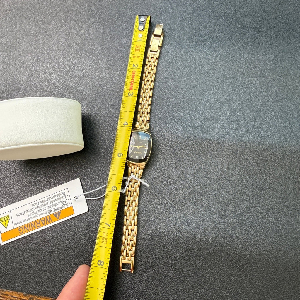 Armitron Womens 75/5195GP Diamond Accented Gold Tone Bracelet Watch New Battery