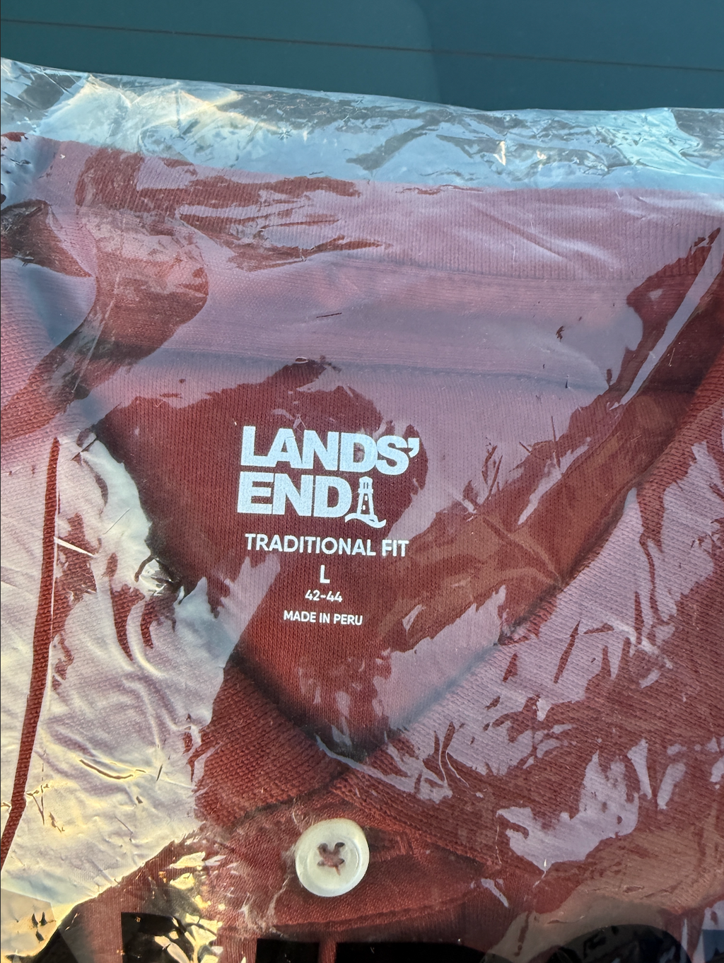 2 Pack Lands' End Premium Men's L Polo Shirt – Long Sleeve, 100% Supima Cotton