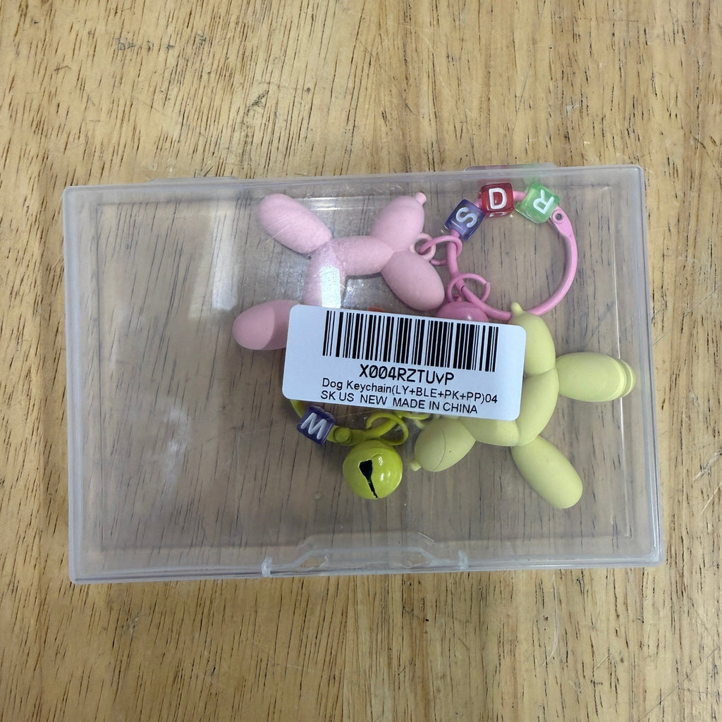 2 Pack FANEVER Jelly Balloon Dog Keychains for Women Teen Girls Cute Bag