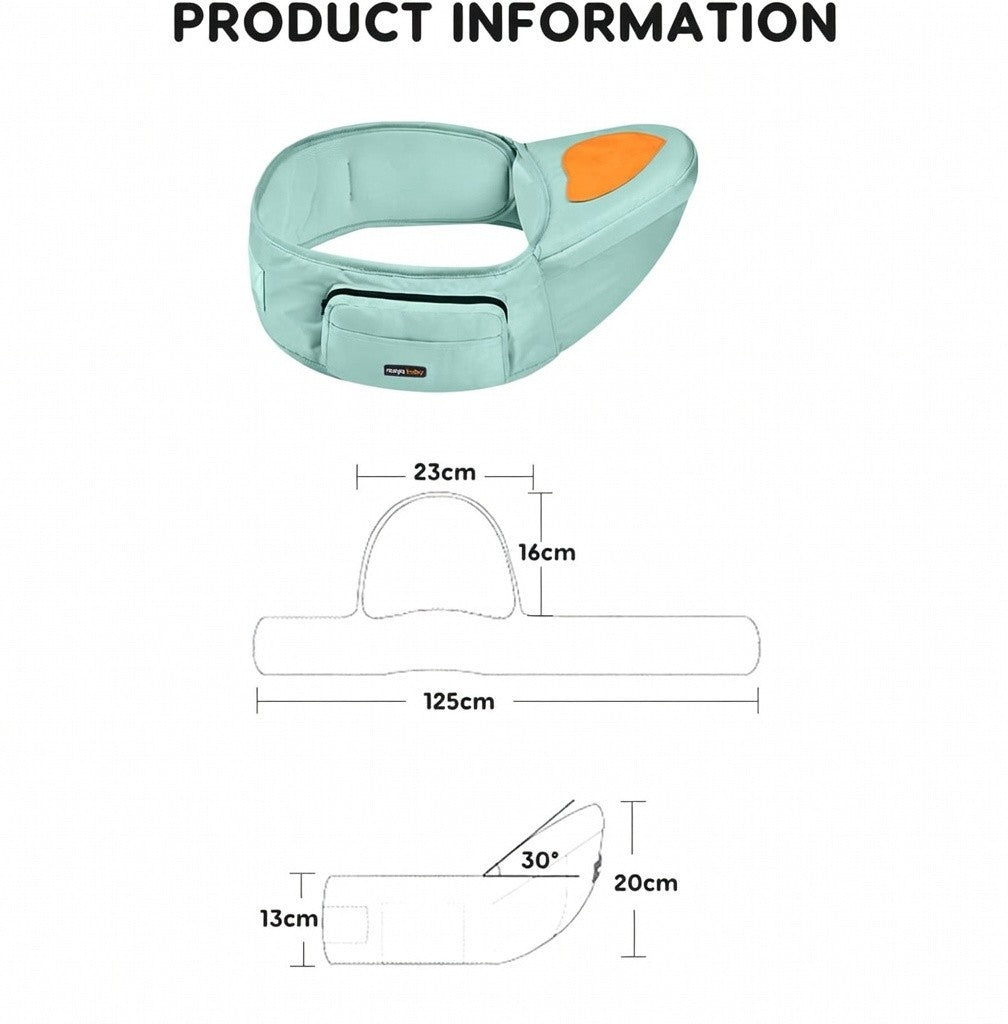 Rooya Baby Ergonomic Baby Hip Seat Carrier Waist Stool Adjustable Newborn Toddle