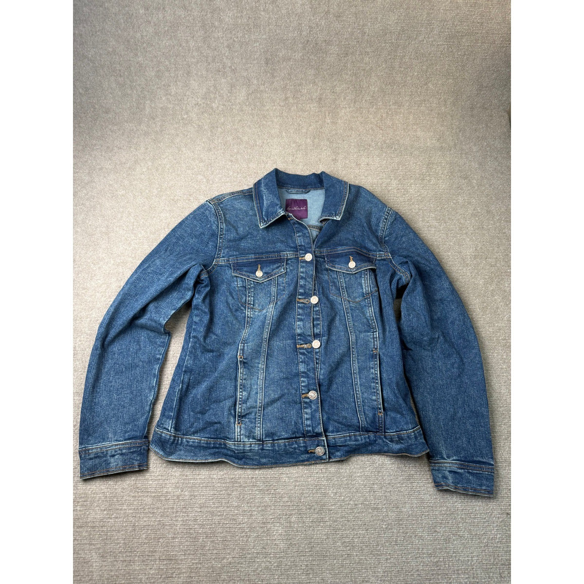 Gloria Vanderbilt Amanda Womens M Mead Denim Classic Jean Jacket