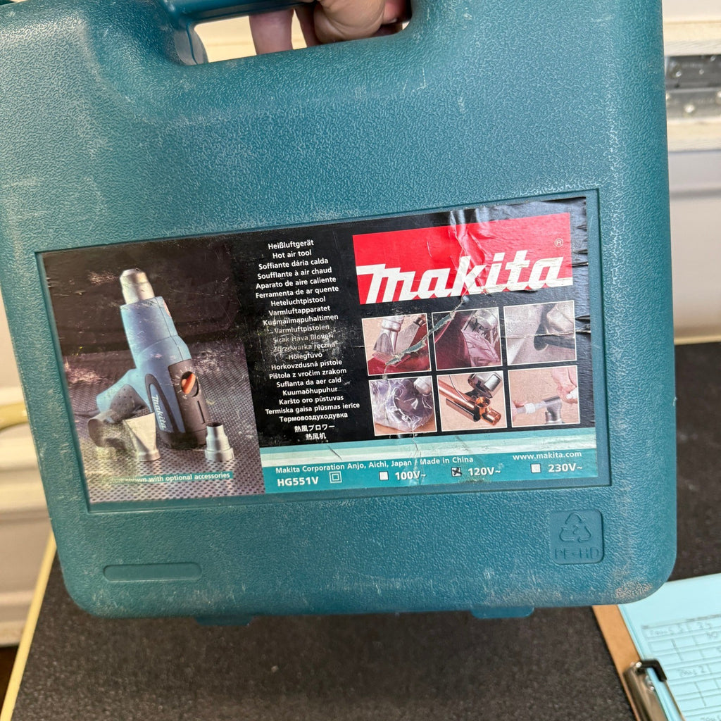 Makita HG551V Heat Tool Variable Temperature Control 12A 1400W w/ Hard Case