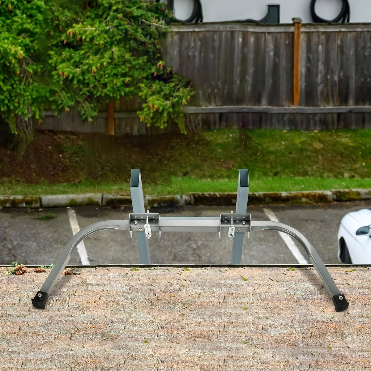 Rengue U-Shaped Ladder Stabilizer, Extension Ladder Standof for Roof Heavy Duty