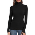 MSRP $26 GEMBERA Women's XL Long Sleeve Turtle Neck Basic Slim Fitted Ribbed K