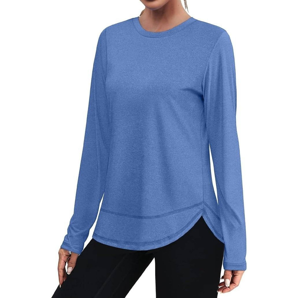 XIEERDUO Women's XL Workout Top Long Sleeve Shirt Sun Protection UPF 50+ Quick