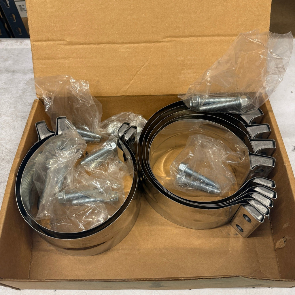 Pack of 7 33262 Exhaust System Accessory 5" Heavy Duty Stainless Steel Clamp