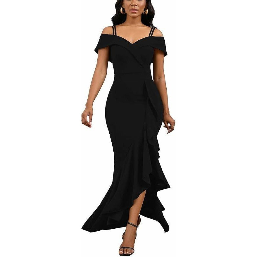 MSRP $52 TDiooCor Women's S Sexy Elegant Formal Dress Sleeveless Wedding Gues