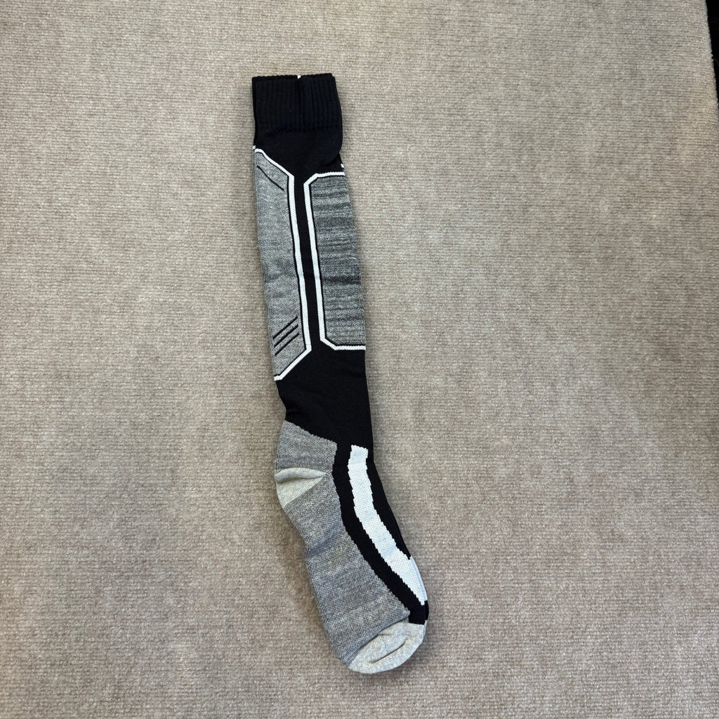 Thermal Ski Socks Grey Thick Warm Wool Winter Snow Socks Unisex for Skiing Hiki