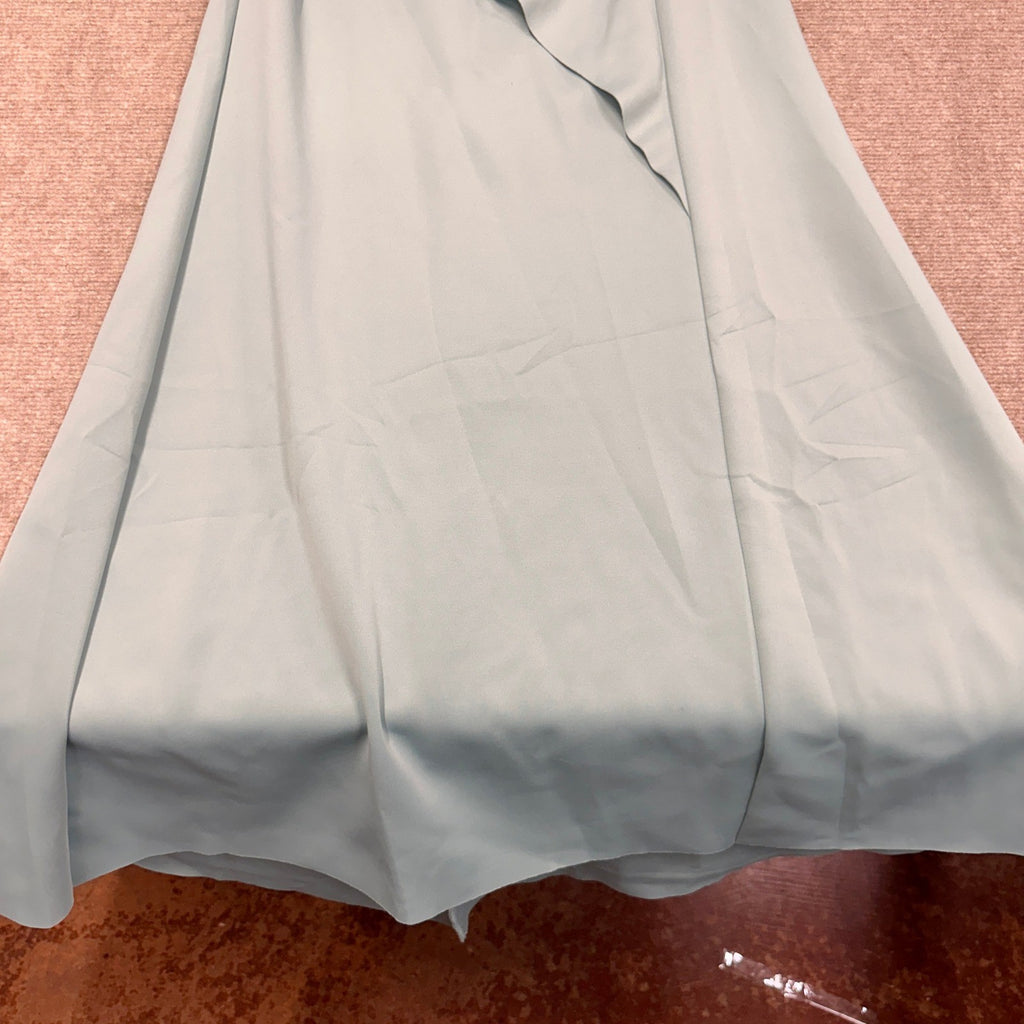 MSRP $130 DJ Jaz Womens 8 Sage Sweetheart Neck Short Sleeve Evening Gown
