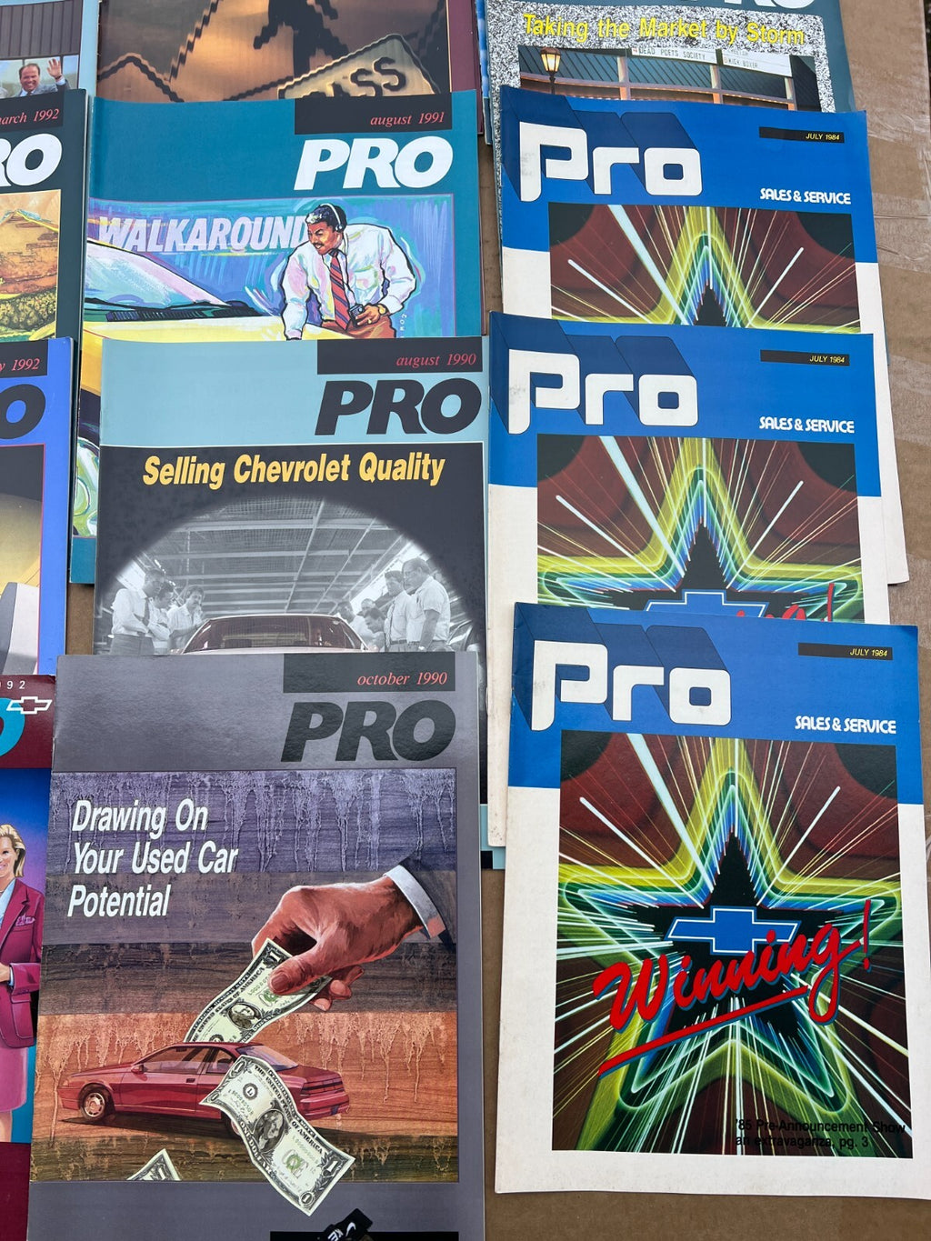 Lot of 30 Vintage Chevrolet PRO 1984-1994 Magazine