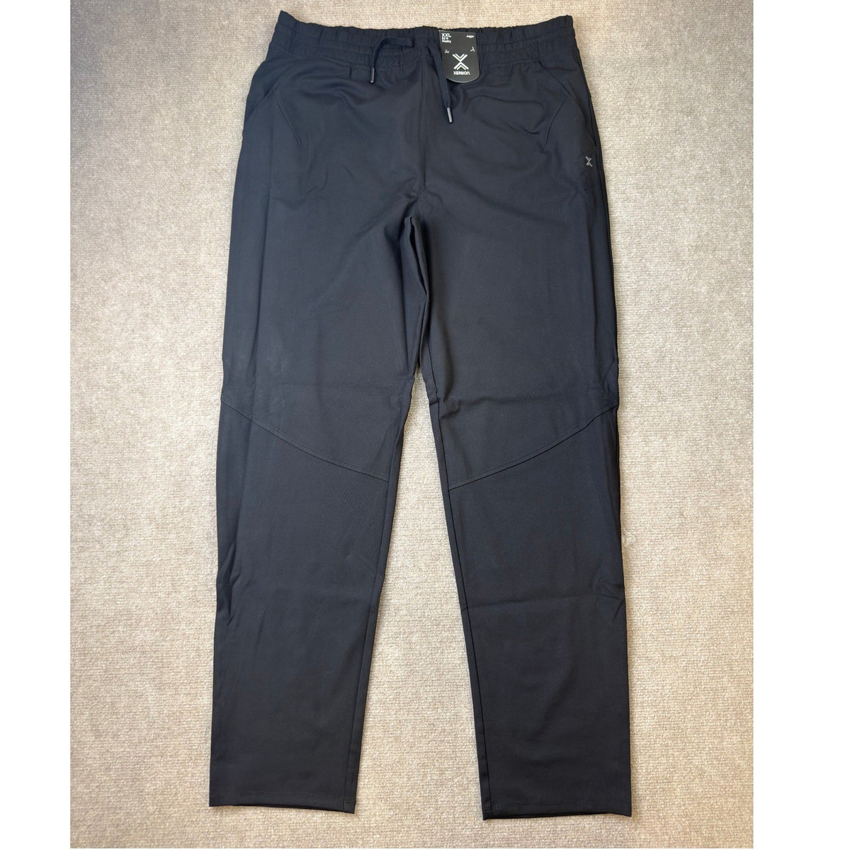 MSRP $28 Xersion Kids Boys XXL 22H Black Quick Dry Mid Rise Pull-On Pants Taper