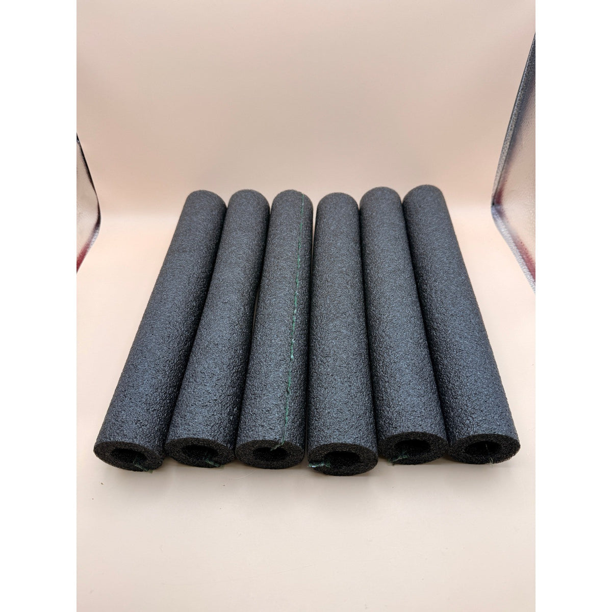 Set of 6 Duck Foam Pipe Insulation Tubes, Pre-Slit, Self-Sealing, 0.75" x 1 Ft