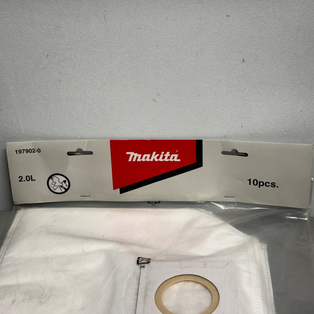 Pack of 10 Makita 197902-0 Filter Dust Bags for XCV05Z