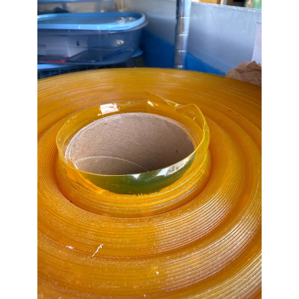 30 Mil Yellow Clear PVC Vinyl Film Roll 48" x 100 Yds Flexible Plastic Sheet