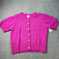 MSRP $44 St. John's Bay Womens XXL Rose Valley Crew Neck Button Cardigan Short