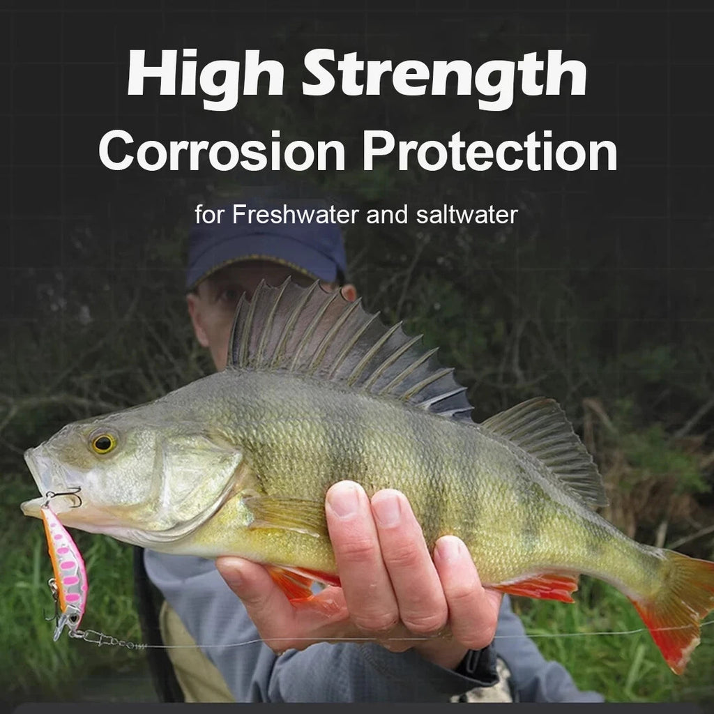 Pack of 250 Fishing Connector Rolling Swivels Barrel Bearing with Snap Fit