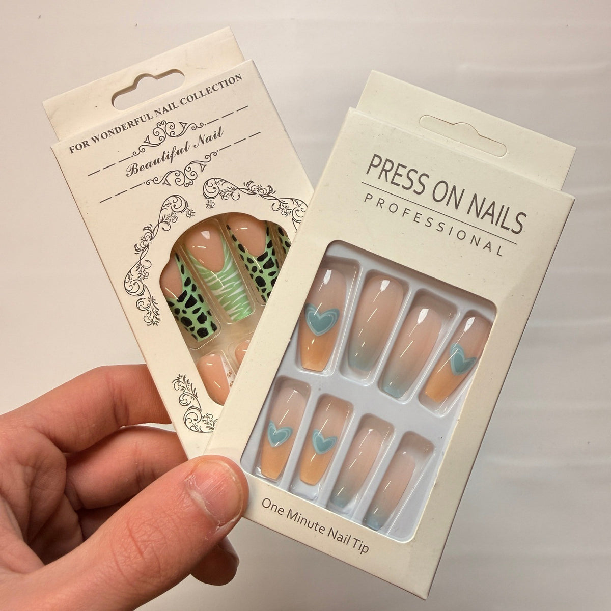 Lot of 10 Pack of 24 New False Press On Nails Assorted Designs and Colors №N13