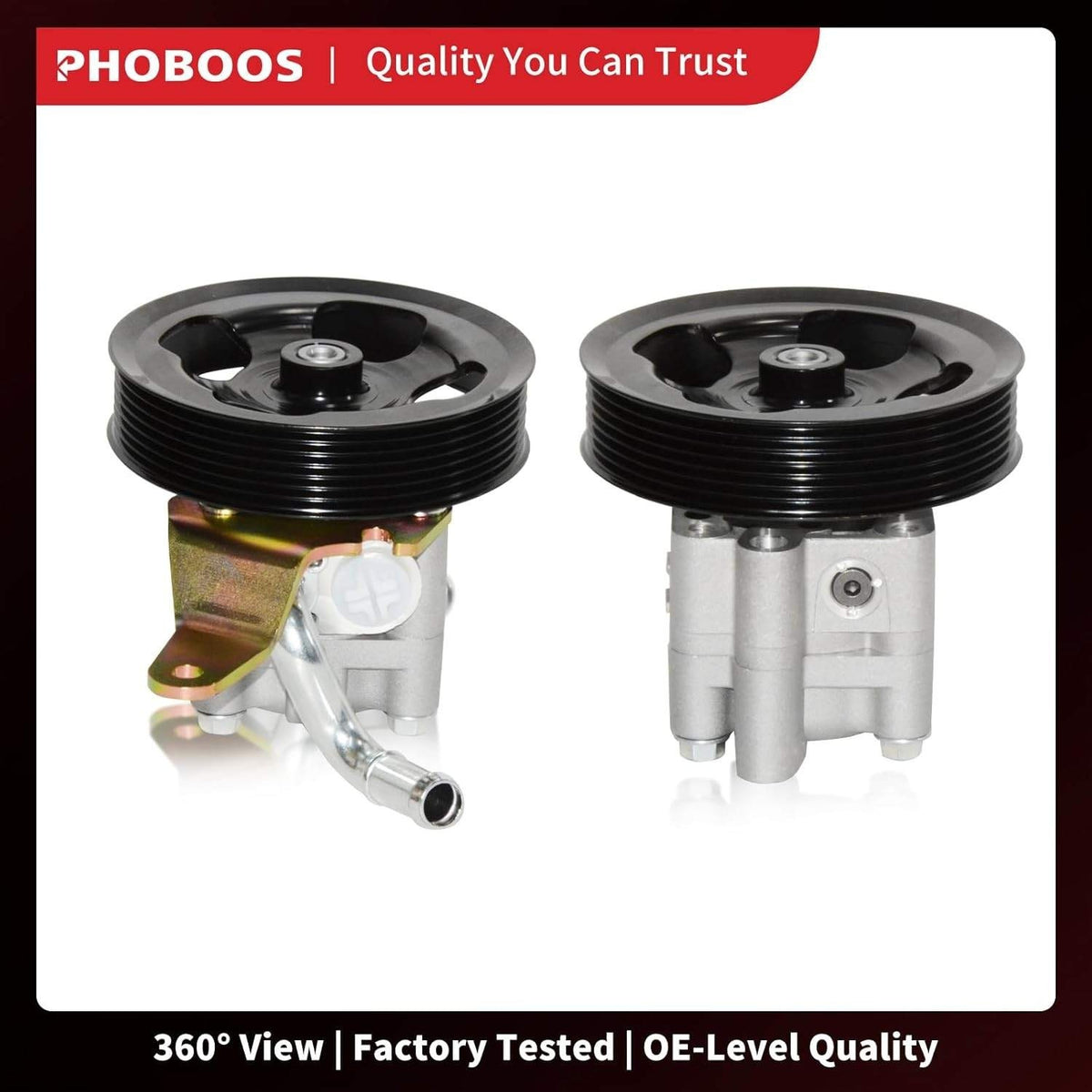 PHOBOOS Power Steering Pump 21-394 For INFINITI 2008-2017 V6 3.5L/3.7L Models