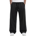 MSRP $43 ZUGJAM Men's M Black Baggy Sweatpants Wide Leg Fleece Lined Lounge