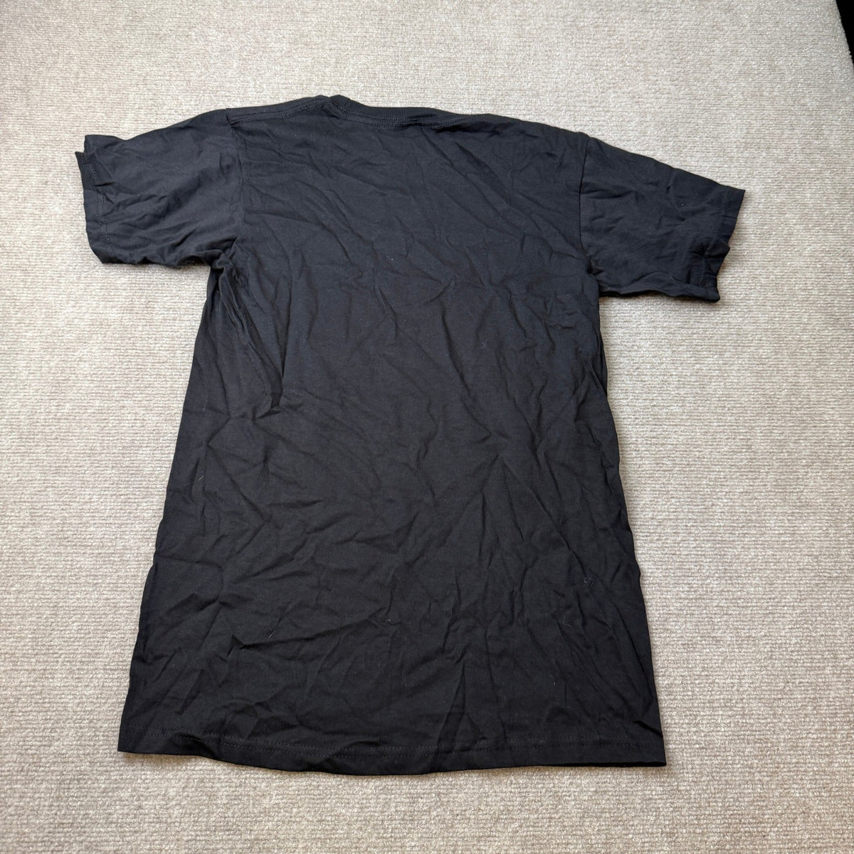 MSRP $20 Novelty Dodge Mens S Petite Black Crew Neck Short Sleeve T-Shirt Regu