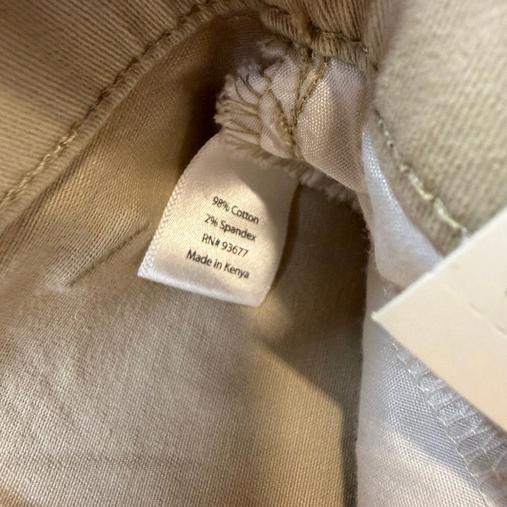 MSRP $50 St. John's Bay Women's 16W Biscotti Relaxed Fit Girlfriend Chino Pants