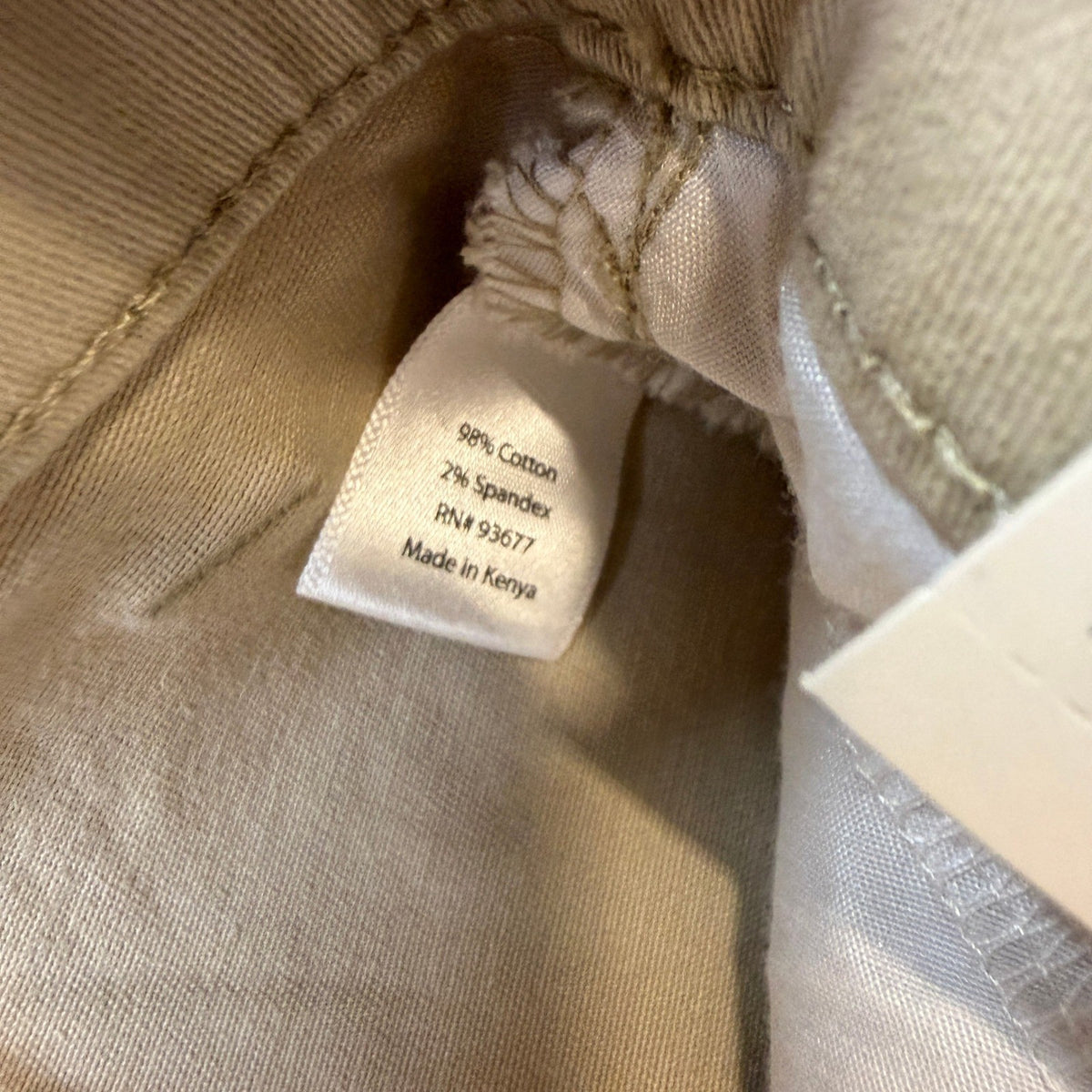 MSRP $50 St. John's Bay Women's 16W Biscotti Relaxed Fit Girlfriend Chino Pants