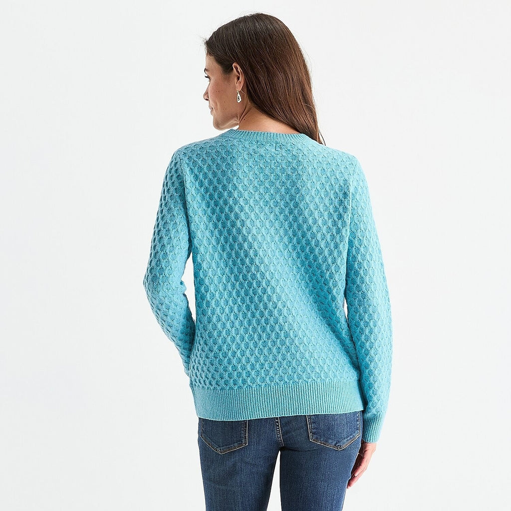 MSRP $38 St. John's Bay Womens XL Tropic Blue Long Sleeve Pullover Sweater Crew